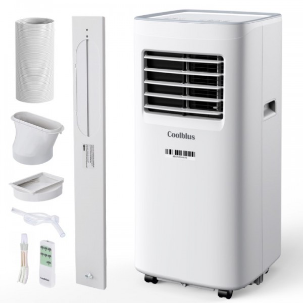 Coolblus Portable Air Conditioners,8400 BTU air conditioner Cools Up to 350 Sq. Ft. 3 in 1 Portable AC with Remote Control,24H Timer, Smart Sleep Mode