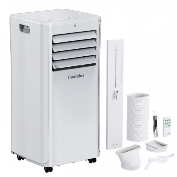 Coolblus portable air conditioner,12000 BTU portable ac unit up to 550 Sq,3 IN 1 with Remote Control,White